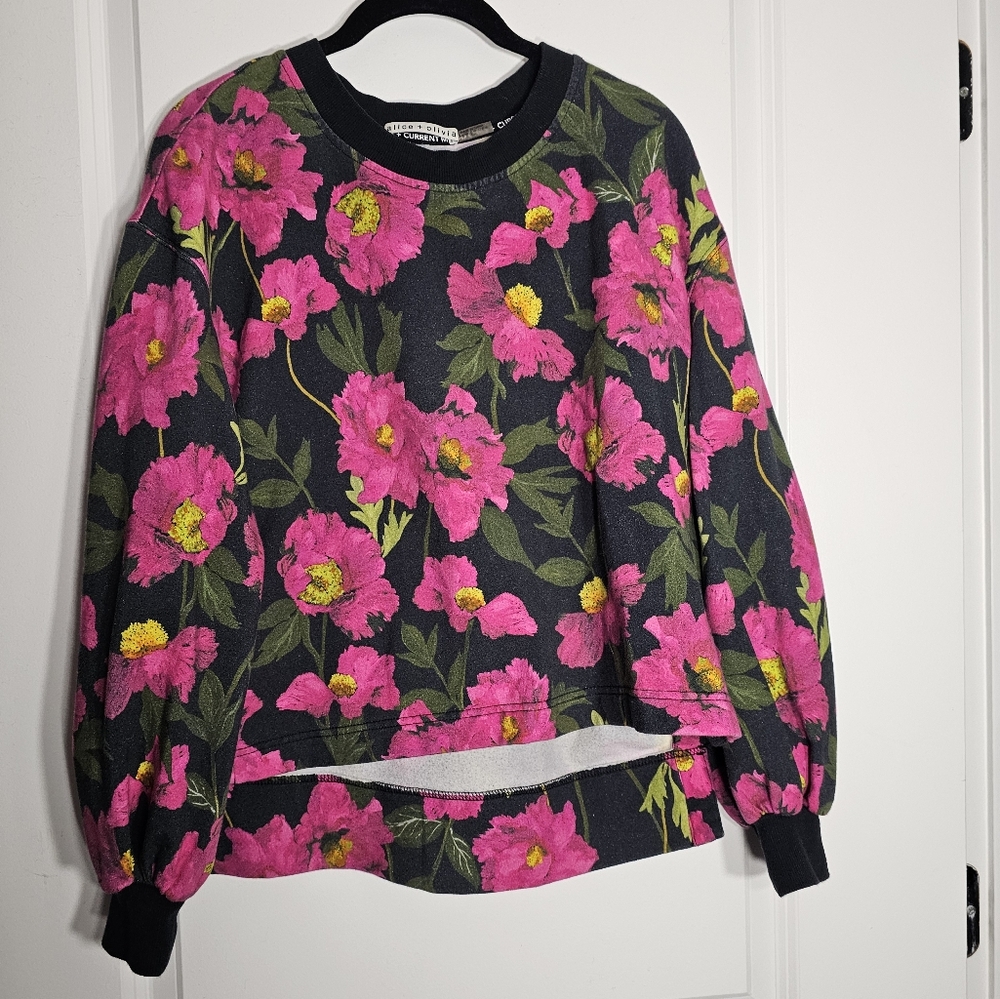 Alice + Olivia Floral Sweatshirt